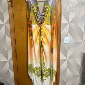 VENUS Embellished Yellow Orange Maxi Sundress